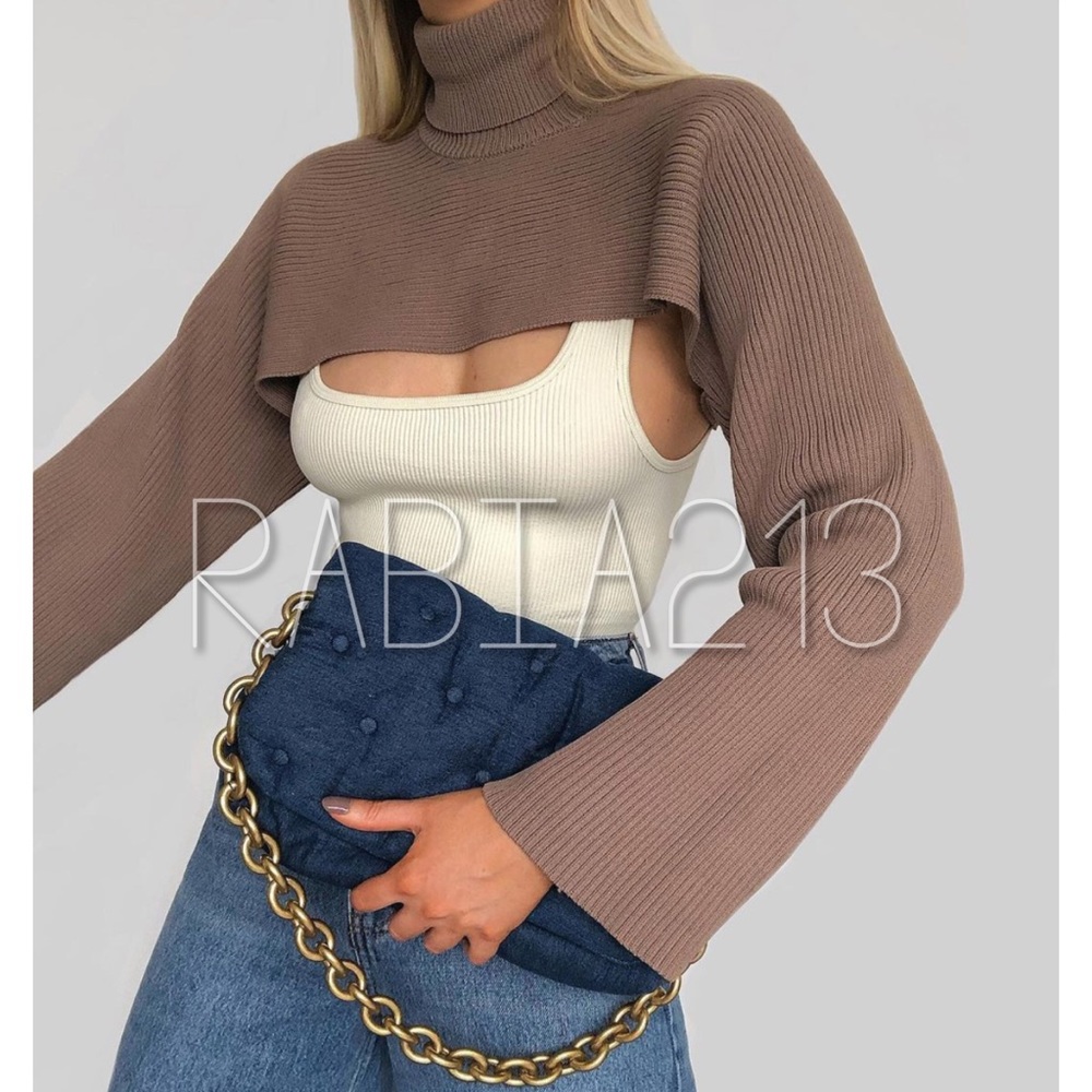 LAST 1!🔥BLOGGERS FAV! ZARA ARM WARMER SWEATER - Picture 5 of 15